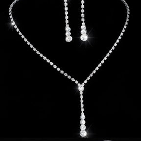 Conjunto Zynelle Colar e Brincos Gota de Cristal