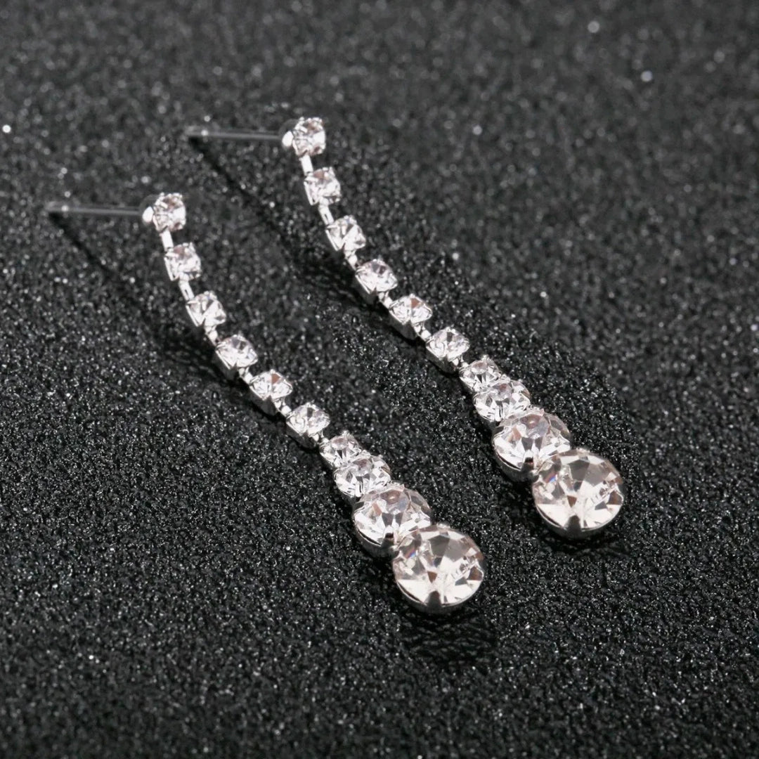 Conjunto Zynelle Colar e Brincos Gota de Cristal