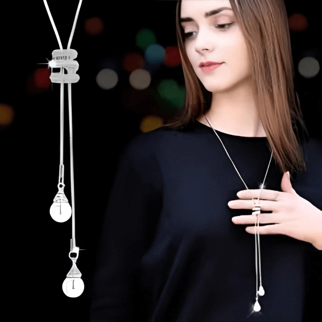 Colar Zynelle Prata com Pérolas — Delicadeza que valoriza seu visual