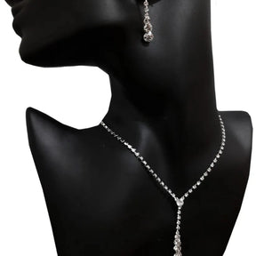 Conjunto Zynelle Colar e Brincos Gota de Cristal