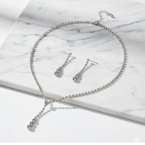 Conjunto Zynelle de Joias Celeb Silver Crystal