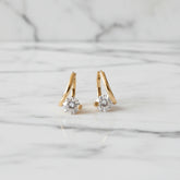 Brincos Zynelle 2025 de Zircônia Brilhante Estilo Francês  - Design Único e Luxuoso