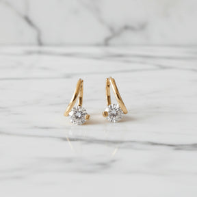 Brincos Zynelle 2025 de Zircônia Brilhante Estilo Francês  - Design Único e Luxuoso