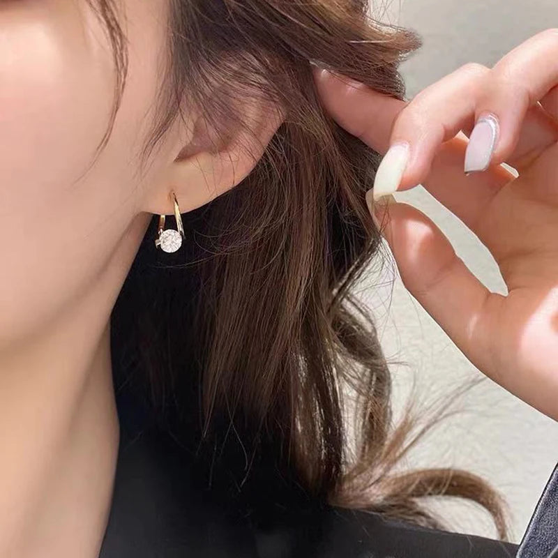 Brincos Zynelle 2025 de Zircônia Brilhante Estilo Francês  - Design Único e Luxuoso