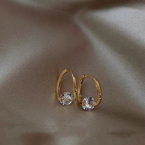 Brincos Zynelle 2025 de Zircônia Brilhante Estilo Francês  - Design Único e Luxuoso