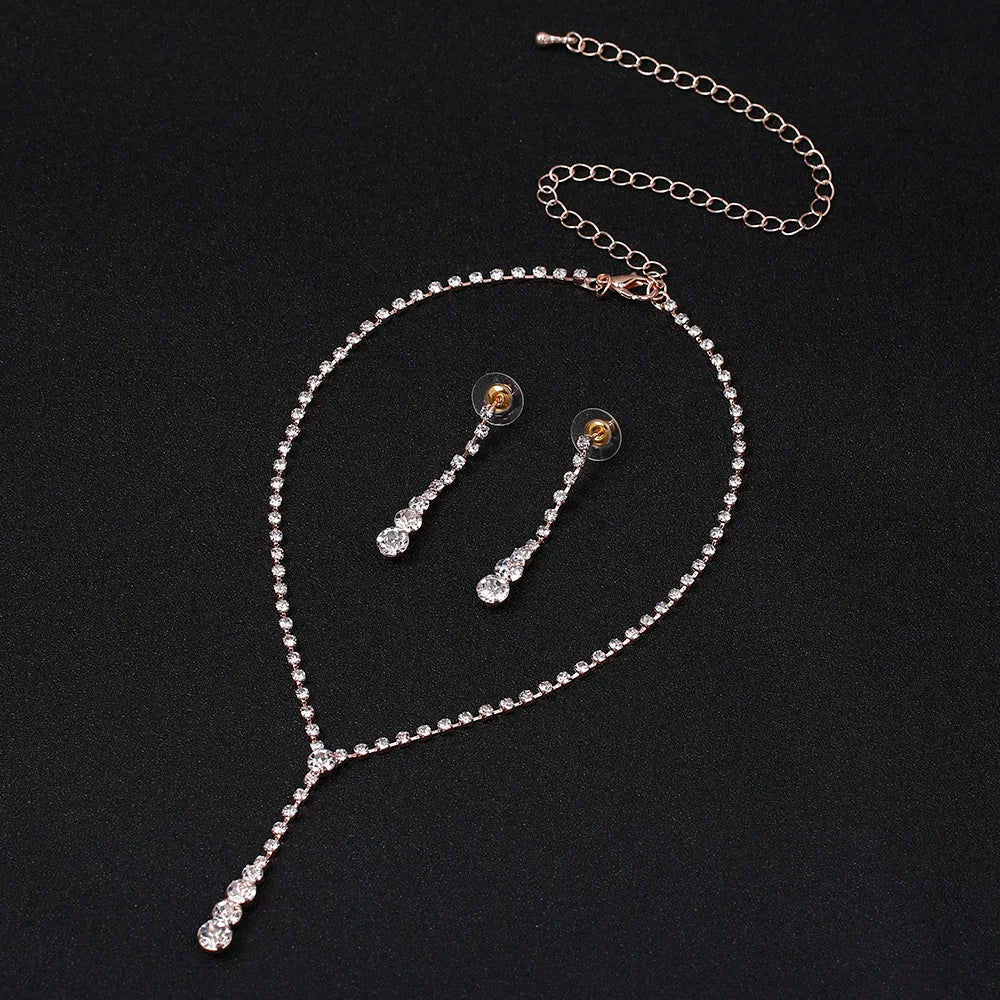 Conjunto Zynelle de Joias Celeb Silver Crystal