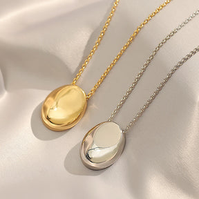 Colar Oval Estrutura Europeia Zynelle