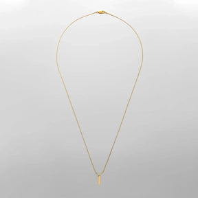 Zynelle Colar Feminino Quadrado Ouro Branco - Aço Inoxidável de Luxo