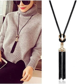Zynelle Women Necklace – Colar Longo com Pingente Tassel Elegante