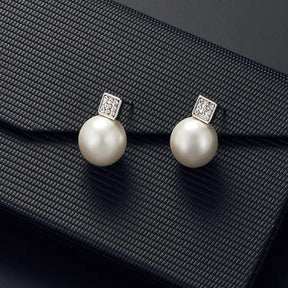 Zynelle Pearl Square – Conjunto Colar e Brincos com Cristais