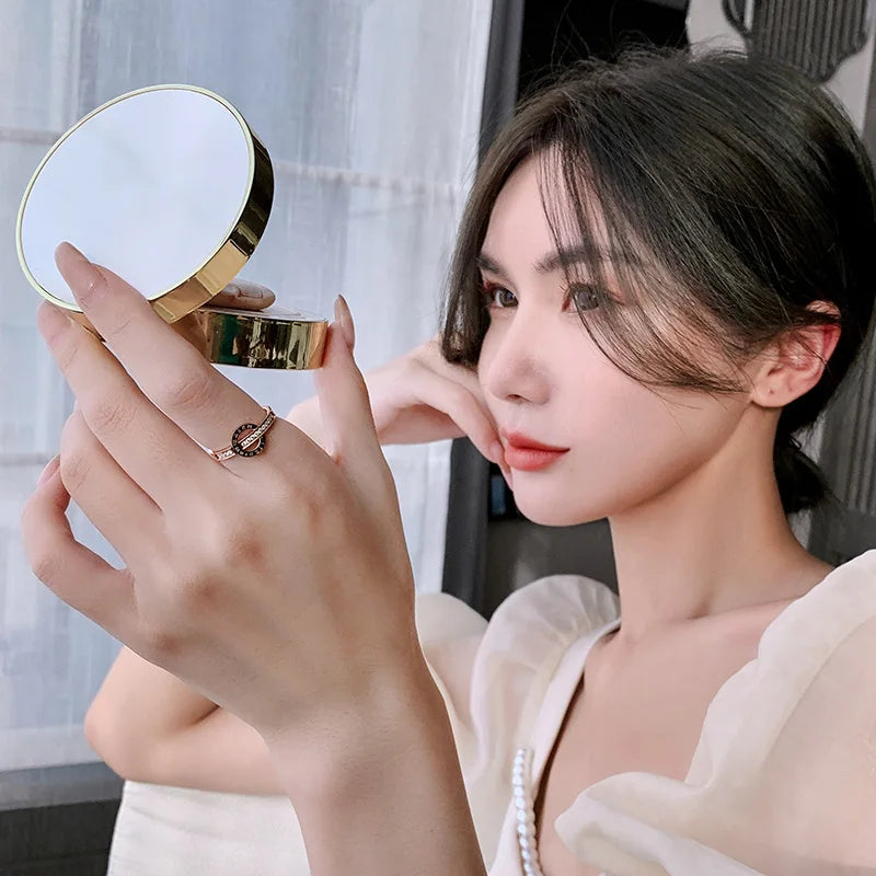 Anel Zynelle Círculo Romano Ouro Rosé Elegance