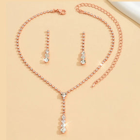 Conjunto Zynelle de Joias Celeb Silver Crystal